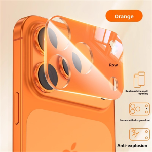 Aluminum Metal Camera Full Coverage Protector Cover For iPhone 17 Pro Max Anti Scratch High Definition Glass Lens Protection Cap