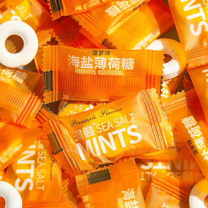 Mint Sugar Coconut Flavor Hard Candy Salted Mango Flavor Candy with Hole Traditional Candy Snacks Chinese Style Mint Hard Candy