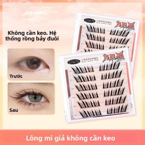UWN Lông Mi Giả Không Dùng Keo Xiên Kiểu Dơi Bay Uốn Cong Tự Nhiên Nhẹ Nhàng Thoải Mái Hàng Mi Riêng Lẻ Phía Trên 1cm-15cm