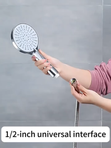 Stainless Shower Set with Adjustable Faucet including hose holder 4in1 Shower Head Set with Hose and Holder and Two Way Faucet