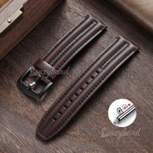 Thick Premium Retro Leather Watch Strap 20mm22mm 24mm Brown Oil Wax Genuine Calfskin Bracelet Universal for Seiko for Casio Band
