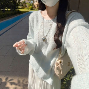 CHOEFULYN | Relaxed Style Soft Wool Sweater for Women