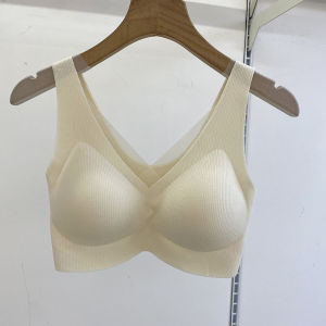 Cloud Sensation Cotton Elastic Backless Bra Wide Strap Breathable Summer Womens Underwear Seamless Comfortable Vest Style