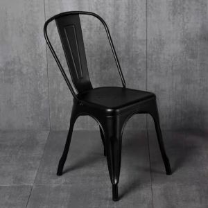 Ditto Metal Bar Chair White/Sliver/Black 45cm Steel Bar Stool Back Kitchen chair Dining Chair