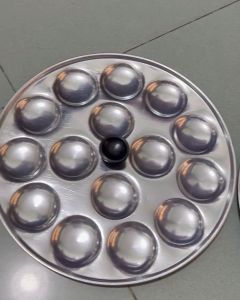 Combo 2 Khuôn Làm Bánh Bèo Nhôm 15 Lỗ Có Nút Cầm Chống Nóng