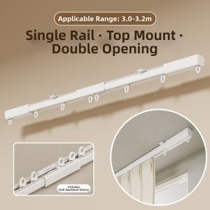 Anti-bounce Quiet Curtain Track Single/Double Layer Compatible