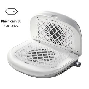 foreverlily | Máy Hút Bụi Móng Tay Có Thể Gập Lại Hai Mặt 90 ° Hệ Thống Hút Bụi Với Công Nghệ Quạt Kép Không Chổi Than Dành Cho Tiệm Nail & Sử Dụng Cá Nhân