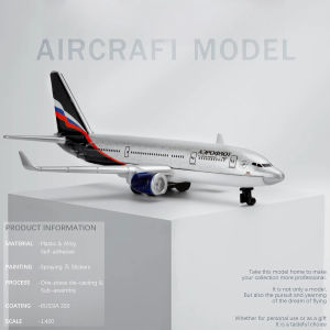 Alloy Airliner Model Toys 16cm A330 Russia Airlines Aircraft Model Diecast Simulation Toy Airplane For Children Collection