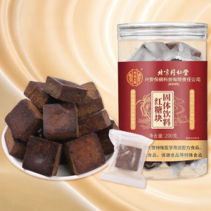 Authentic Beijing Tongrentang Pure Cane Sugar Blocks Traditional Method Single Pack for Womens Health 200g Solid Beverage