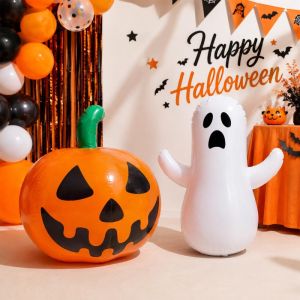 46cm Halloween PVC Inflatable ma trang trí tái sử dụng có thể gập lại cho cửa hàng bữa tiệc chủ đề nhà sân trang trí ma quái