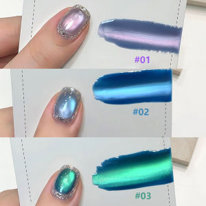 1-12pcs PSK Summer Cool Nail Art Popular Advanced Versatile Ceramic Glass Bead Gel Night Star Sea Series Cat Eye Gel Nail Polish