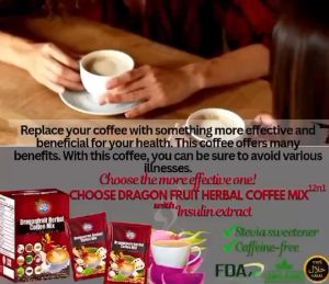 Dragon fruit Coffee with Insulin Plant Extract