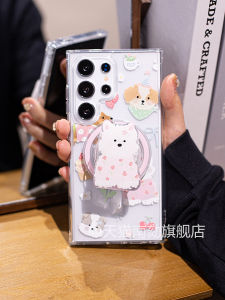 Creative Magnetic Absorption Phone Case for Samsung S25 Ultra S23U S22 Edge S21FE S24+ Note20 A55 A54 Protective Cover Design