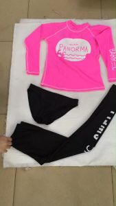 Baju Renang Wanita Rashguards Lengan Panjang Untuk Snorkeling Perlindungan Matahari Pantai