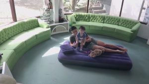 DINOTOYS INTEX 64103 64759 Kasur Angin Dura Beam High Airbed Queen Series Blue And Cream Ukuran 152x203x25cm Kasur Portable High Quality Maksimal 272kg Kami Jual Kolam Renang Anak Ban Pelampung Anak Bayi Peralatan Bayi