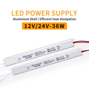 MARPOU LED Driver Power Supply Output DC12V 24V 36W Input AC175V-250V Aluminum Shell LED Driver Lighting Transformer LED Light