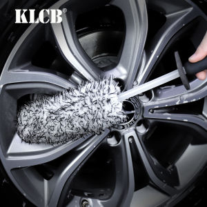 Klcb Bristle Hub Brush Soft Bristle Steel Ring Brush Car Cleaning Tools Professional Car Wash Tire Cleaning Special Brush