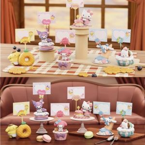 Clow M Melody Dessert Note Series Blind Box Sanrio Fashion Play Hand Office Sticker Decoration Female Gift