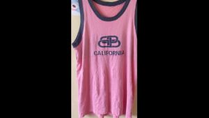 เดรสมือสอง เดรสกล้าม สีชมพู สไตล์สปอร์ต