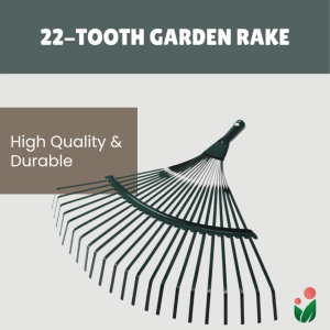 Heavy Duty Rake Head For Backyard Lawn Gardens (Pole not included)