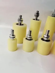 2PCS Heavy Duty Sliding Gate Upper Guide Roller Nylon PP Wheel with Ball Bearing Auto Gate Top Stopper Roller 32x40 50x60 50x70 50x100 50x120mm Yellow Black