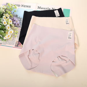 Antibacterial Lightweight Comfortable Womens Underwear One-Piece Seamless High Elasticity No Restriction mid Waist Briefs