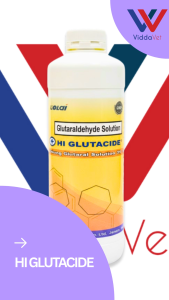 1L HI GLUTACIDE Professional Glutaraldehyde Cleaning Solution for Livestock and Farm Equipment Care