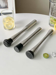 Stainless Steel Juice Pressing Stick Hand Hammered Lemon Fruit Milk Tea Beverage Business Use Ice Crushing Hammer