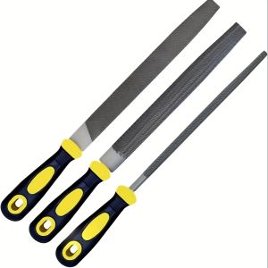 Bộ Dụng Cụ Mài Bằng Thép Carbon Cao Chuyên Nghiệp 8 Inch Đa Năng Dùng Được Cho Gỗ Và Kim Loại Gồm Các Loại Dũa Phẳng/tròn/nửa Tròn