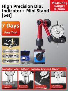 syntek | Vibration Resistant High Precision Dial Indicator Jump Depth Measuring Magnetic Base