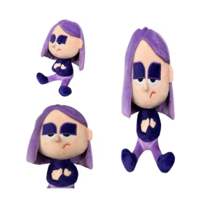 Takara Tomy | 28cm Duolingo Lily Owl Plush Toy Purple Girl Cartoon Animation Cute Stuffed Girl Plush Toys A Birthday Gift