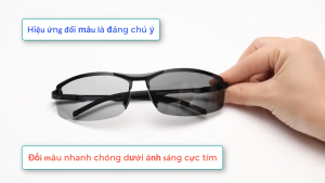 Kính Mắt Crnaira M05 – Kính Đổi Màu Phân Cực Ngày Đêm | Chống Tia UV400 | Gọng Hợp Kim Bền Bỉ