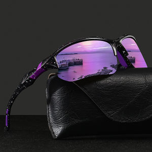 Fashion Vintage Half Frame Fishing Cycling Sports Sunglasses Men Women Running Mountaineering Sport Sun Glasses UV400 Eyewear