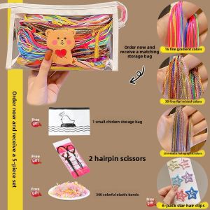 NING ZHOU | Colorful Braiding Hair Ties