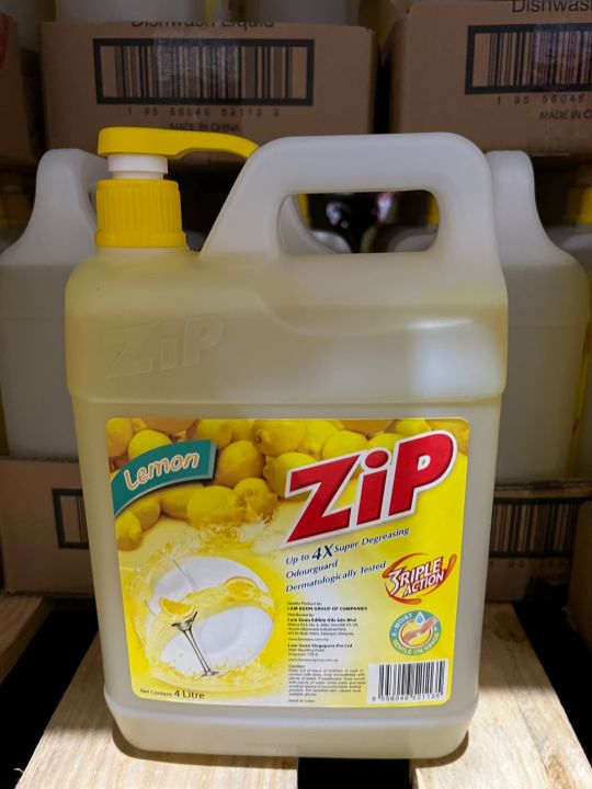 ZIP DISHWASHING LIQUID 4 Liters Lazada PH