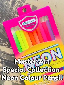 Master Art Colour Pencils NEON 12 Colour Special Collection (1box) | Pensel Warna