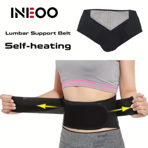 INEOO 1PCS Adjustable Self-heating Magnetic Therapy Waist Belt Lumbar Support Back Waist Support Brace