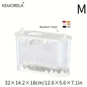 KEMORELA Small Fish Tank Desktop Fish Tank Home Use High Definition Transparent Water-Free Filter Integrated Suitable Small Fish
