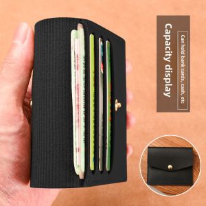 Wallet Female Mini Niche Design Zipper Handheld Multi-Card-Slot Card Holder One Two-in-One Student Billfold Wallet Leather Wallet