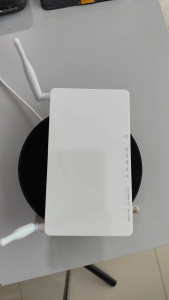 Modem F609 V3 GPON Baru Original dengan Adaptor Ethernet ONT G-pon Postel non box Fitur Bridge Route Static IP & Dynamic IP Dual WAN 4 SSID Wifi 2.4 GHz