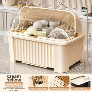 Kitchen Multifunctional Dishware Storage Rack