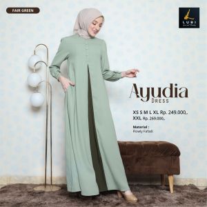 Lubi Ayudia Dress Terbaru Gamis Cantik Mewah Elegante