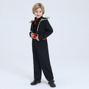 Fast shipping Boys Matador Bull Fighter Spanish Prince Party Halloween Cosplay Costume Kids
