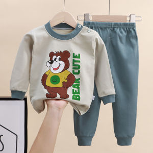 Pure Cotton Warm Underwear Set for Girls Toddler Kids Autumn Clothes Moisture Wicking Childrens Innerwear Small Medium Kids