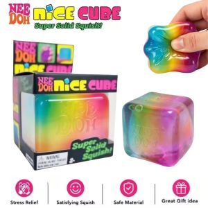 Schylling | Schylling NeeDoh Rainbow Cube Squishy Blind Box Toy CubeStress Relief Fingertip Release Toy Sensory Stress Reliever Toy