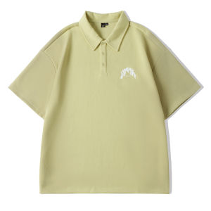 NMAX Large Size Mens Fashion Brand Summer New Polo Shirt Short Sleeve Loose Handsome High End plus Size T-Shirt Polyester Cotton Blend