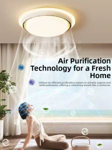 Modern Slim Smart Ceiling Fan Light