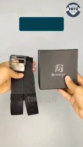 BREWYN JIMBO Canvas Belt: Ikat Pinggang Pria Kanvas & Desain Klasik