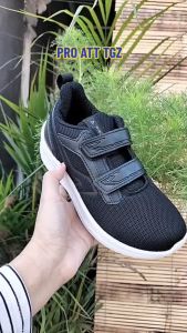 Yasa Footwear - Sepatu Anak PRO ATT TGZ 895V 31- 34 / Sepatu Sekolah Hitam / Sepatu Perekat Anak fashion