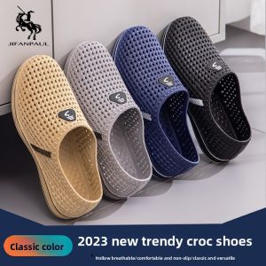 JIFANPAUL | Mens Summer Outdoor Slip-Resistant Beach Sandal with Thick Sole for Seniors